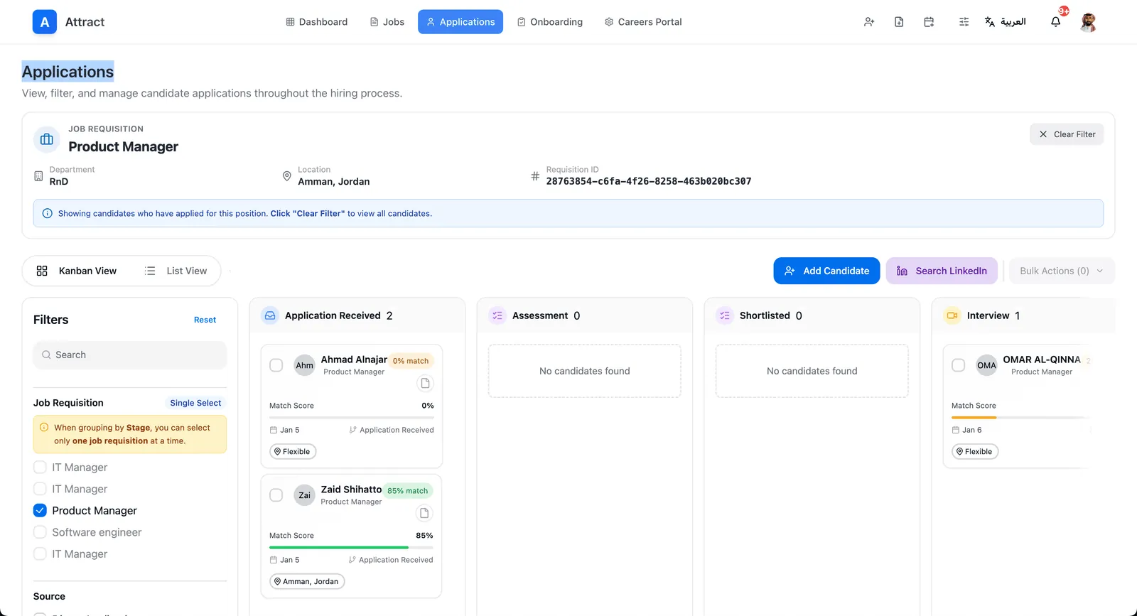Applications Pipeline